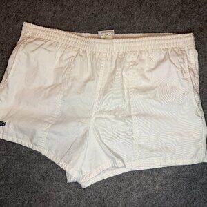 Men’s Vintage Speedo Swim Trunks – White – Size M (8/10)